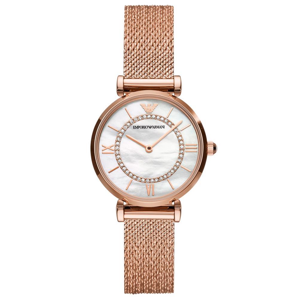 Emporio Armani AR11320 Two-Hand Rose Gold Stainless Steel Women's Watch - Watch Home™ Emporio Armani AR11320 Two-Hand Rose Gold Stainless Steel Women's Watch - Watch Home™